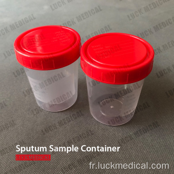 Échantillonnage du virus Spottum tasse de récipient d&#39;échantillon en plastique